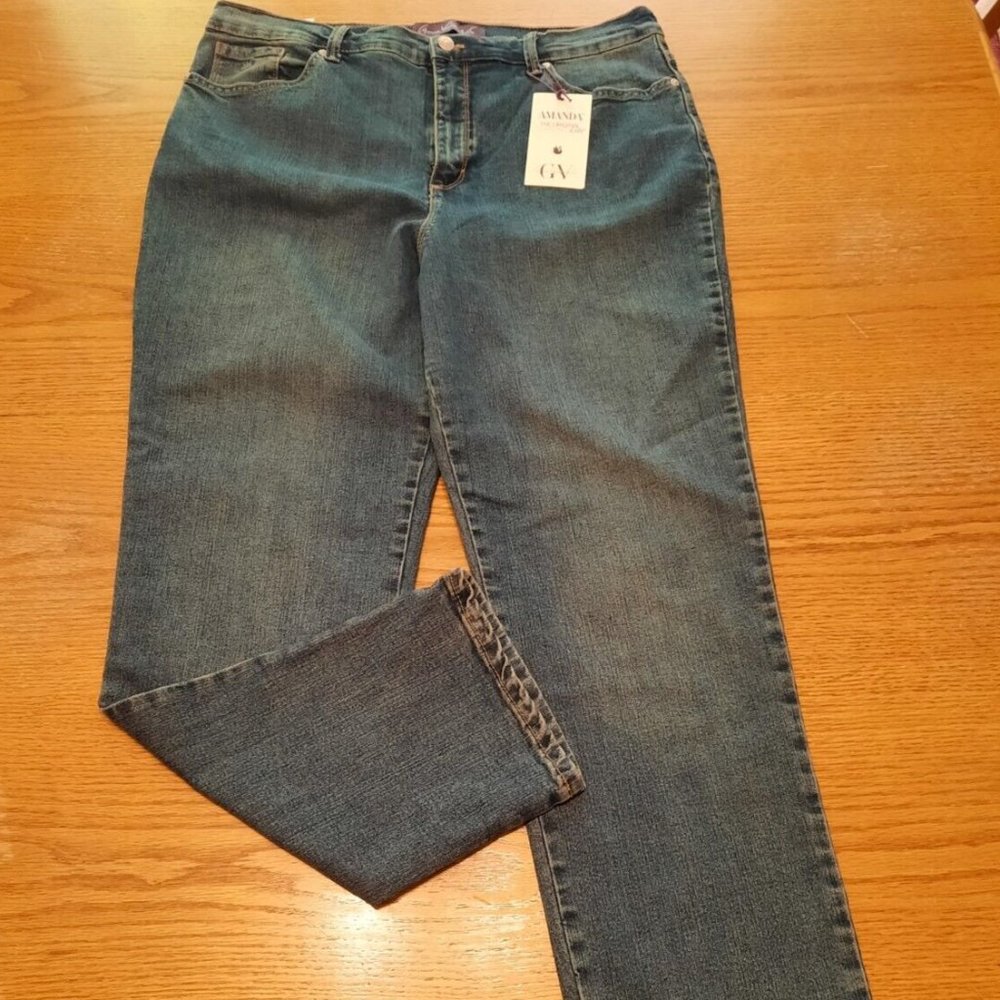 New Gloria Vanderbilt Women's Amanda Jeans Supreme Stretch 18 Regular NWT